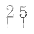 25th Anniversary Swarovski Cake Topper
