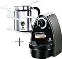 Nespresso C100-US-AERO Essenza Automatic Single-Serve Espresso Machine with Nespresso Aeroccino Milk Frother, Titanium