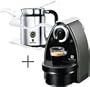Nespresso C100-US-AERO Essenza Automatic Single-Serve Espresso Machine with Nespresso Aeroccino Milk Frother, Titanium