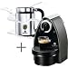 Nespresso C100-US-AERO Essenza Automatic Single-Serve Espresso Machine with Nespresso Aeroccino Milk Frother, Titanium