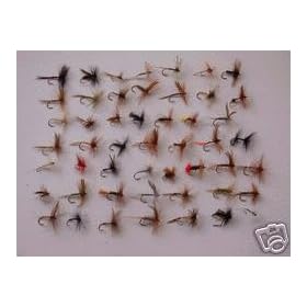 50 ASSORTED DRIES - Fishing Flies Flys Fly