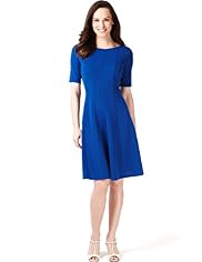 Panelled Fit & Flare Skater Dress