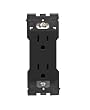 Leviton Renu Tamper-Resistant Outlet RER15-OB, 15A-125VAC, in Onyx Black