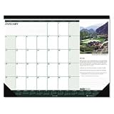 Golf Courses Desk Pad, Monthly, 18-1/2 x 13