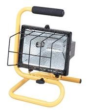 Coleman Cable 07775 One-Light 500-Watt Quartz Halogen Light with Hand-Held Pivot-Base