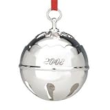 Reed & Barton 2008 Silverplated Holly Bell Ornament