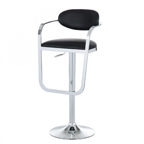 Barhocker Diana schwarz Chrom
