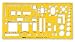 Rotring Stencil Furniture Template Robust Clear Yellow-tinted Ref S0238921