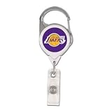 Los Angeles Lakers Official Retractable Badge Holder Keychain