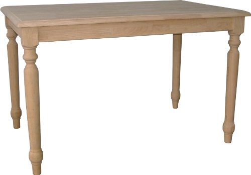 International Concepts T-3048T Farmhouse Table Unfinished