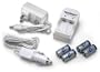 Kit of 4 RCR123A 3.0V 900mAh Rechargeable Li-Ion Protected Batteries with a Smart Charger