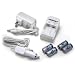 Kit of 4 RCR123A 3.0V 900mAh Rechargeable Li-Ion Protected Batteries with a Smart Charger