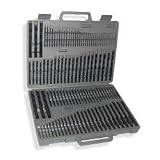 115-Piece High-Speed Steel Drill Bit Set in Custom Case - A - Z, #1 - 60, Fractional