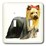 Dogs Yorkshire Terrier - Yorkshire Terrier - Light Switch Covers - double toggle switch