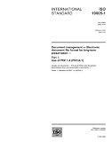 ISO 19005-1:2005, Document management - Electronic document file format for long-term preservation - Part 1: Use of PDF 1.4 (PDF A-1)