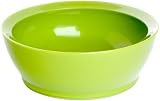 CaliBowl Non-Spill 12-Ounce Low Profile Bowl with Non-Slip Base, Green