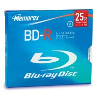 Memorex 25GB Blue Ray BD-R 2x Write Once