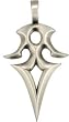 BICO AUSTRALIA JEWELRY (E104) EXCALI - DETERMINATION HONESTY & COURAGE - Comes with a Generic 18 inch (to 20in) Adjustable 4mm Black Rubber Necklace.