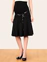 Motherhood Maternity: Secret Fit Belly(tm) Knee Length Stretch Fabric Stretch Fabric Maternity Skirt