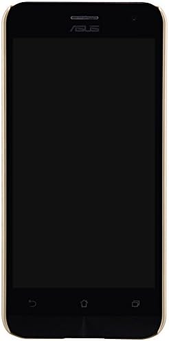 Asus Zenfone 2 5.0 inch Case,Nillkin Super Frosted Hard PC Shield Back Cover Case with Screen Protector in Retail Packing Box for Asus Zenfone 2(ZE500CL)-Gold