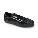 Demonia Sneaker Gothic schwarz weiß