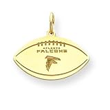 14K Atlanta Falcons Logo Small Football Charm