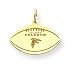 14K Atlanta Falcons Logo Small Football Charm