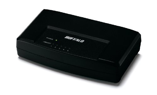 BUFFALO 10/100M対応 スイッチングHub黒 LSW3-TX-5EP/BK