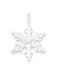 Sterling Silver Snowflake Charm 34mmx23mm