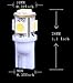 YITAMOTOR T10 Wedge 5050 5SMD White LED Light bulbs W5W 158 192 168 194(Pack of 20)