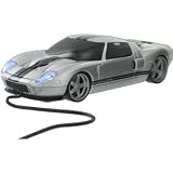 Wired Mouse - Ford GT Silver with Black Stripes