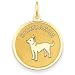 chihuahua13  - 14k Chihuahua Disc Charm