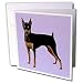 Dogs Miniature Pinscher - Miniature Pinscher - Greeting Cards-6 Greeting Cards with envelopes