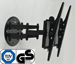 Universal TV-Wandhalter Wandhalterung für Plasmas und LCD`s 37″ – 64″ Wandbefestigung mit Vesa-Standard in Schwarz