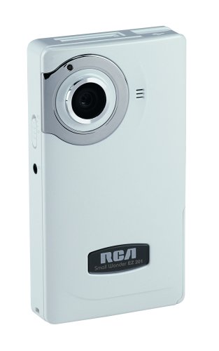 RCA EZ201 Small Wonder 60 Minute Point-and-Shoot Camcorder (White)