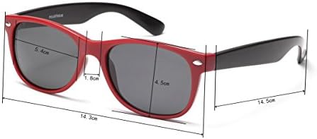 Polar Solar Women's Round Frame Wayfarer Horn Rimmed Sunglasses,Gift Idea (Matt Black Frame+Matt Black Arm+Greyish-green Lens)