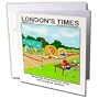 Londons Times Funny Bugs and Slugs Cartoons - Snail Marathon - Greeting Cards-6 Greeting Cards with envelopes