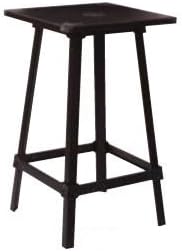 Olympia Metal Bar Table with Copper Top and Matte Black Legs