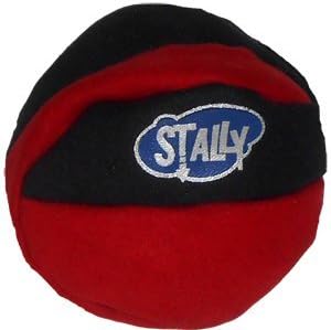 Stally Sand Filled Footbags, Red/black