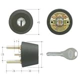 GOAL(ゴール) V18シリンダー TXタイプ　鍵 交換 取替え テール刻印28 GCY-253 TX/TDDブラック色28～31mm(テール刻印28)