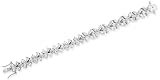 Pear Marquise Oval Cubic Zirconia Diamonds Floral Bracelet (Holiday Special)