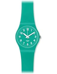 Swatch Mint Leave Mint Blue Silicone Ladies Watch LL115