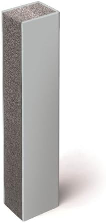 1 3/4 inch (45 mm), 3-Sided, Gray Quietjoint Acoustic Partition Closure, 10 Foot (3 m) Length