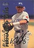 Fernando Tatis, St. Louis Cardinals, 1997 Fleer Autographed Card