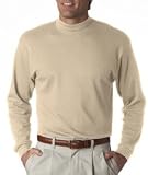 UltraClub Adult Egyptian Interlock Long-Sleeve Mock Turtleneck (8510)