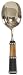 Decorative Ice Scoop with Beaded Horn Handle