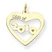 14k Class of 2010 Heart Cut Out