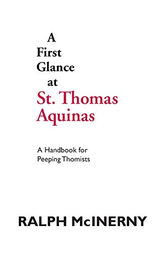 First glance at thomas aquinas (a handbook for peeping …