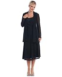 Black Mother of Bride Evening Dress