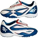 Umbro Michael Owen SX Flare League Astro Turf Trainers - White/Navy/Red - Kids - UK Size 5